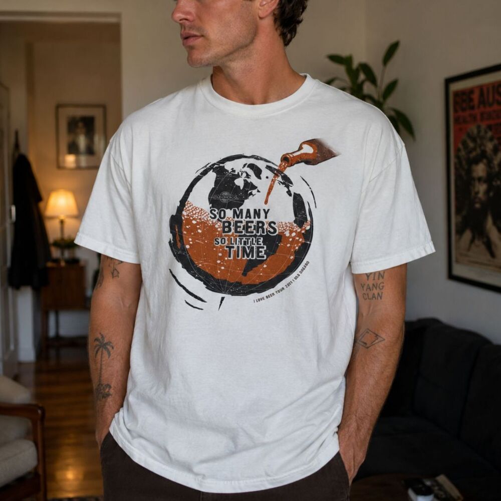 2011 Beer Graphic Tee Shirt Retro Brewery Drinking Humor Streetwear Dad Pubcore